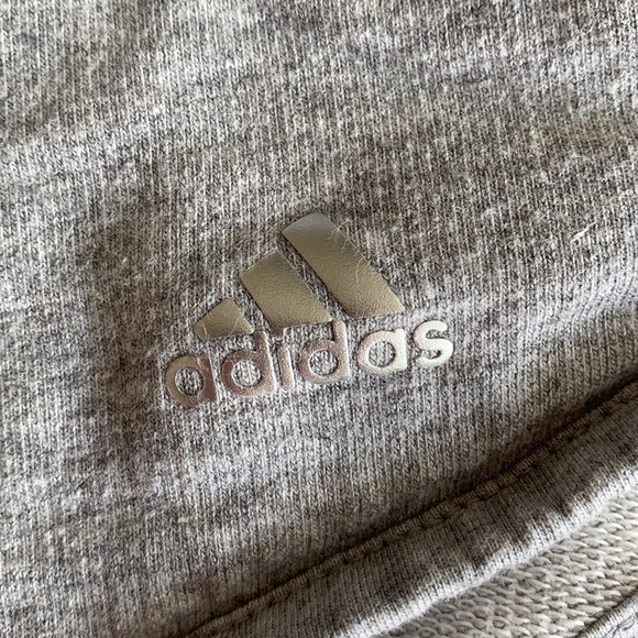 Adidas Fold Over Waist Sweat Short Size 9/10 - Picture 2 of 6